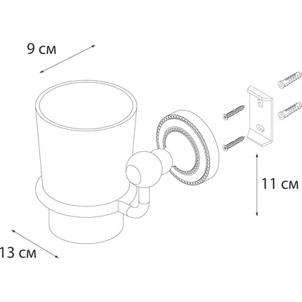 Стакан для зубных щеток Fixsen Style FX-41106 фото 3