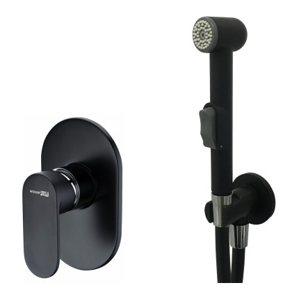 Набор для гигиенического душа WasserKraft A117451, чёрный фото 