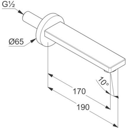 Излив для ванны Kludi Zenta 4860005 - 2 Излив для ванны Kludi Zenta 4860005 фото 2