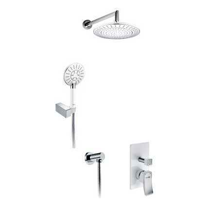 Душевая система для душа WasserKraft A16067WHITE, белый/хром - 2 Душевая система для душа WasserKraft A16067WHITE, белый/хром фото 2