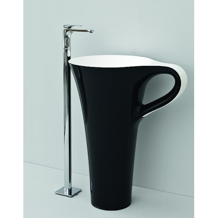 Раковина отдельностоящая ArtCeram Cup 70 см OSL004 01 50 bi/nero фото 2