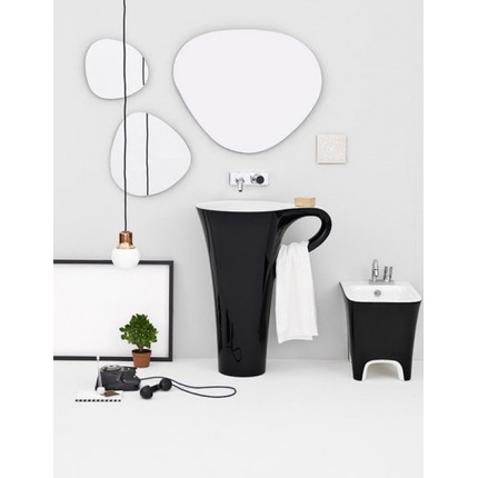 Раковина отдельностоящая ArtCeram Cup 70 см OSL004 01 50 bi/nero фото 3