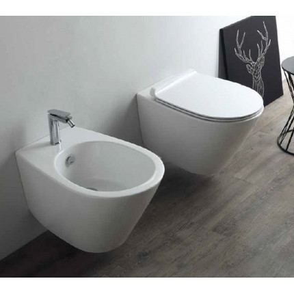 Унитаз подвесной безободковый Simas Gambassi GA18bi - 4 Унитаз подвесной безободковый Simas Gambassi GA18bi фото 4