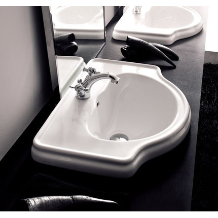 Раковина врезная на столешницу Kerasan Retro 60 см 103001*1 - 3 Раковина врезная на столешницу Kerasan Retro 60 см 103001*1 фото 3