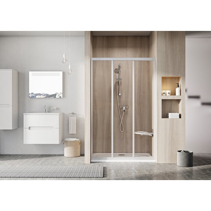 Душевая дверь Ravak Supernova ASDP3 120 см 00VG010211 белый/pearl, Цвет стекла: матовое, Цвет профиля: белый, Размер - мм: 1200 - 3 Душевая дверь Ravak Supernova ASDP3 120 см 00VG010211 белый/pearl, Цвет стекла: матовое, Цвет профиля: белый, Размер - мм: 1200 фото 3