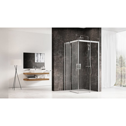 Душевое ограждение Ravak Matrix MSRV4 90 см 1WV77C00Z1 алюминий/прозрачное фото 4
