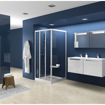 Душевое ограждение Ravak Supernova ASDP3+APSS 120х80 см, белый/pearl - 5 Душевое ограждение Ravak Supernova ASDP3+APSS 120х80 см, белый/pearl фото 5