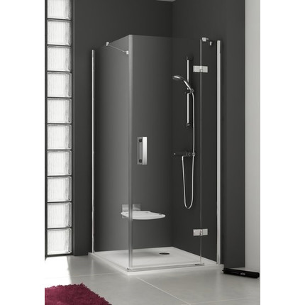Душевое ограждение Ravak SmartLine SMSD2+SMPS 100x100 см R, хром/прозрачное фото 