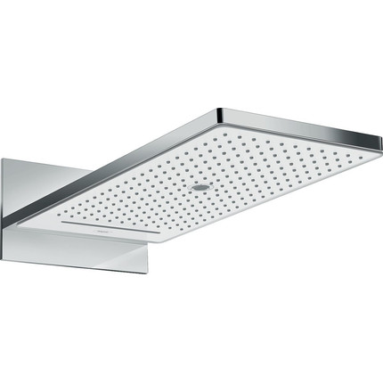 Верхний душ Hansgrohe Rainmaker Select 580 3jet 24001400, латунь/стекло, белый/хром фото 