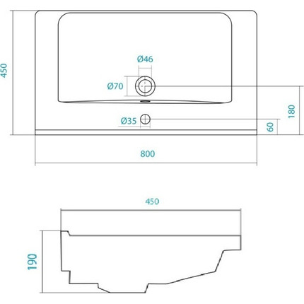 Тумба подвесная с раковиной Акватон Флай 80 см 1A2374K0FAX10, белый/дуб крафт фото 9