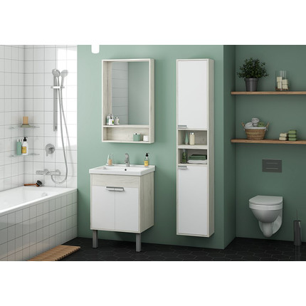 Зеркало-шкаф Акватон Флай 60 см 1A237602FA860, дуб крафт фото 5