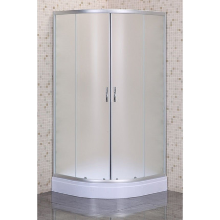 Душевое ограждение Loranto CS-8015S 90х90 см, сатин/матовое -  Душевое ограждение Loranto CS-8015S 90х90 см, сатин/матовое фото