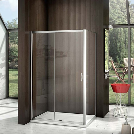 Душевое ограждение Bas Latte WTW+SP C-WE 130х100 см алюминий/прозрачное - 3 Душевое ограждение Bas Latte WTW+SP C-WE 130х100 см алюминий/прозрачное фото 3