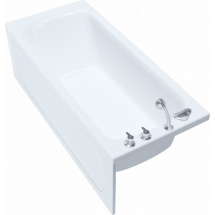 Ванна акриловая 1ACReal Gamma 120х69 см BBA-GA127X0-00U с ножками, Размер - мм: 1200х700 фото 7