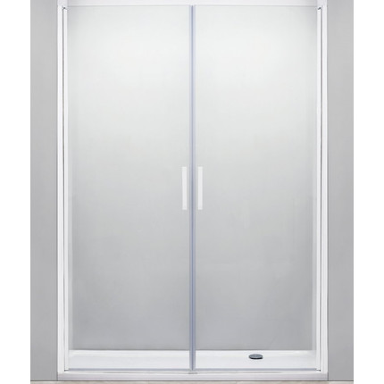 Душевая дверь Cezares Relax B-2 180 см, белый/прозрачное -  Душевая дверь Cezares Relax B-2 180 см, белый/прозрачное фото