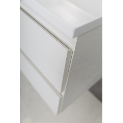 Тумба подвесная с раковиной Cezares MOLVENO-100-2C-SO-BG 100 см, Bianco Ghiaccio фото 5