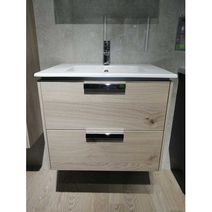 Тумба подвесная с раковиной Roca Lago 60 см 857295444, дуб светлый фото 5