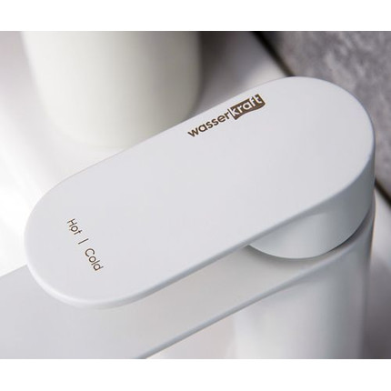 Смеситель для раковины WasserKraft Mindel 8503, белый фото 7