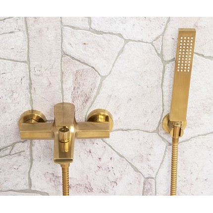 Смеситель для ванны WasserKraft Aisch 5501, золото фото 6