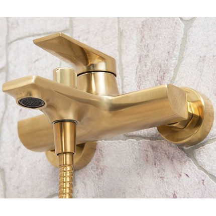 Смеситель для ванны WasserKraft Aisch 5501, золото фото 7