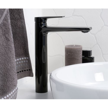 Смеситель для раковины высокий WasserKraft Glan 6603H, черный фото 4