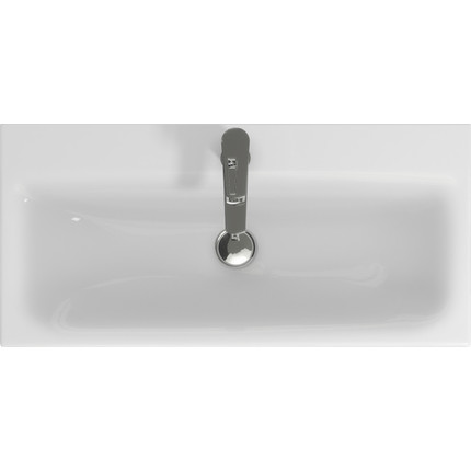 Тумба подвесная с раковиной Aqwella Smart 80 см SRT0108BS, бетон светлый/белый фото 9