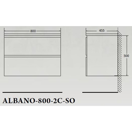 Тумба подвесная с раковиной BelBagno ALBANO-800-2C-SO-RR 80 см, Rovere Rustico, Цвет фасада: Rovere Rustico - 11 Тумба подвесная с раковиной BelBagno ALBANO-800-2C-SO-RR 80 см, Rovere Rustico, Цвет фасада: Rovere Rustico фото 11