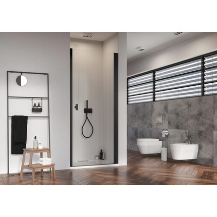 Душевая дверь Radaway Nes 8 Black DWJ I 100 см 10076100-54-01R (стекло 8 мм), черный/прозрачное фото 4