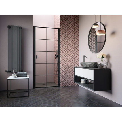 Душевая дверь Radaway Nes 8 Black DWJ I Factory 90 см 10076090-54-55R (стекло 8 мм), черный/прозрачное - 2 Душевая дверь Radaway Nes 8 Black DWJ I Factory 90 см 10076090-54-55R (стекло 8 мм), черный/прозрачное фото 2