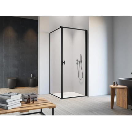 Душевое ограждение Radaway Nes Black KDJ I Frame + S1 100х80 см R, черный/прозрачное фото 2