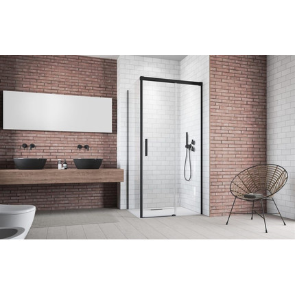 Душевое ограждение Radaway Idea Black KDJ 120х90 см R, черный/прозрачное фото 2