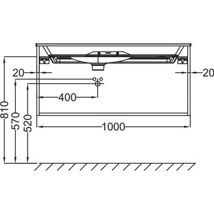 Тумба подвесная с раковиной Jacob Delafon Nouvelle Vague 100 см EB3032-N18, белый фото 3