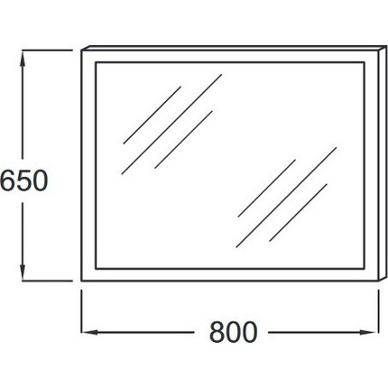 Зеркало Jacob Delafon Parallel Led 80 см EB1441-NF фото 2