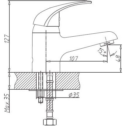 Смеситель для раковины Haiba HB1003 фото 2