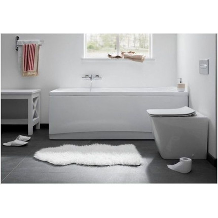 Унитаз приставной безободковый Aquanet Rimless Tavr-F BL-103N-FST 203348 с тонкой крышкой микролифт фото 10