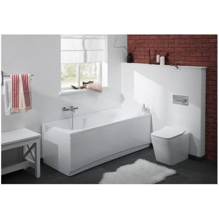 Унитаз приставной безободковый Aquanet Rimless Tavr-F BL-103N-FST 203348 с тонкой крышкой микролифт фото 11