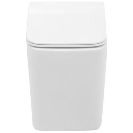 Унитаз приставной безободковый Aquanet Rimless Tavr-F BL-103N-FST 203348 с тонкой крышкой микролифт фото 2