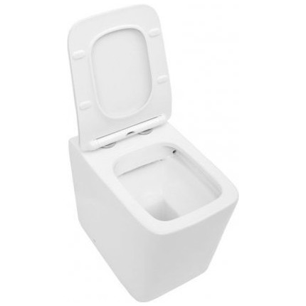 Унитаз приставной безободковый Aquanet Rimless Tavr-F BL-103N-FST 203348 с тонкой крышкой микролифт фото 5