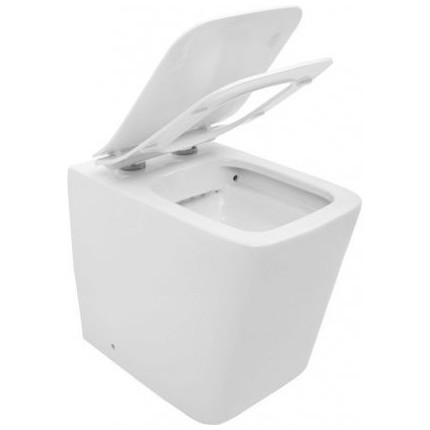 Унитаз приставной безободковый Aquanet Rimless Tavr-F BL-103N-FST 203348 с тонкой крышкой микролифт фото 6