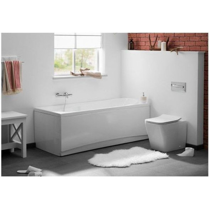 Унитаз приставной безободковый Aquanet Rimless Tavr-F BL-103N-FST 203348 с тонкой крышкой микролифт фото 8