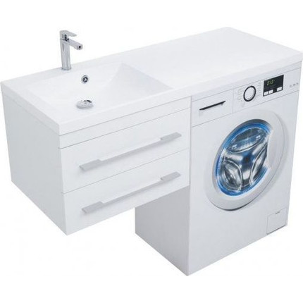 Тумба подвесная с раковиной-столешницей Aquanet Нота 120 см 171483 L, белый фото 13