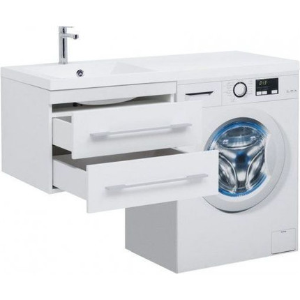 Тумба подвесная с раковиной-столешницей Aquanet Нота 120 см 171483 L, белый фото 4