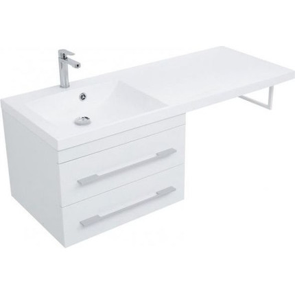 Тумба подвесная с раковиной-столешницей Aquanet Нота 120 см 171483 L, белый фото 