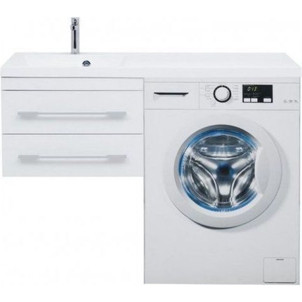 Тумба подвесная с раковиной-столешницей Aquanet Нота 120 см 171483 L, белый фото 10