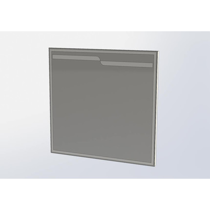 Зеркало Aquanet Модена 100 см 198490, белый фото 3