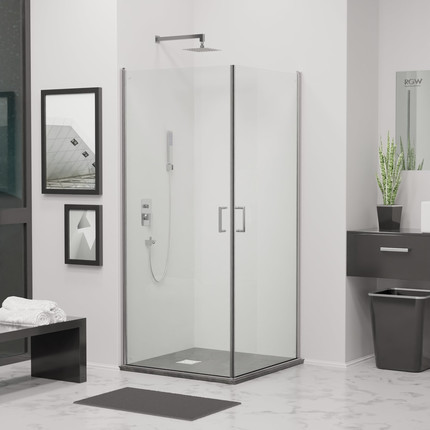 Душевое ограждение RGW LE-30 80х80 см 06123008-11, хром/прозрачное фото 
