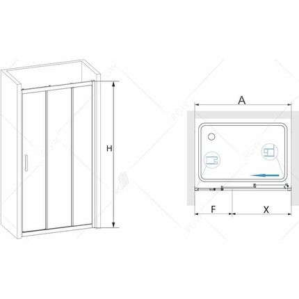 Душевая дверь RGW PA-13 150 см 06081315-11, хром/прозрачное - 3 Душевая дверь RGW PA-13 150 см 06081315-11, хром/прозрачное фото 3