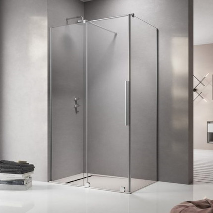 Душевое ограждение Radaway Furo KDJ 110х80 см L (стекло 8 мм), хром/прозрачное фото 