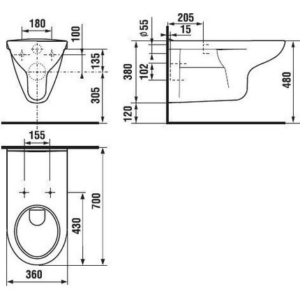 Унитаз подвесной Jika Deep 2064.2.000.000.1 фото 3
