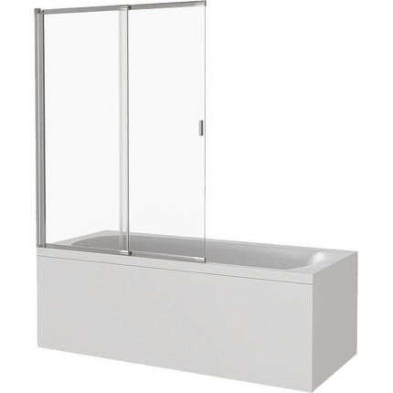 Шторка для ванны Bas Screen SL-100-C-CH 1000х1400 мм, хром/прозрачное фото 